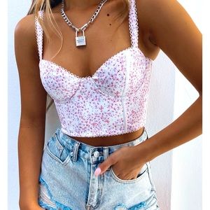 White Fox Weekend Love Bustier Top